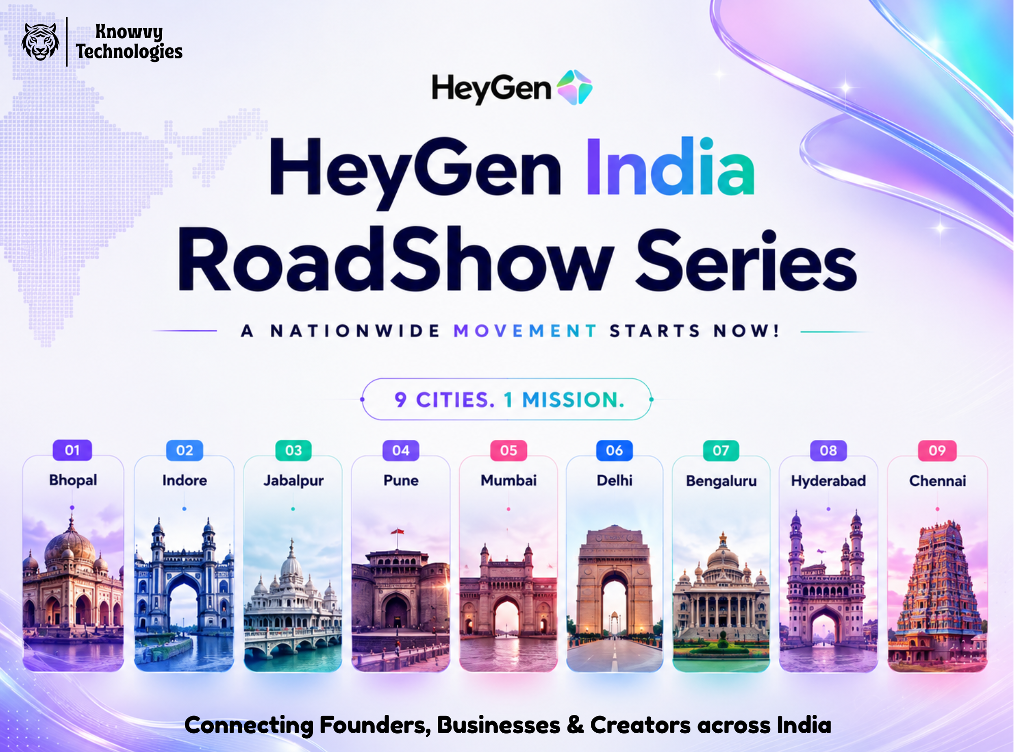 HeyGen India RoadShow Series Official Poster